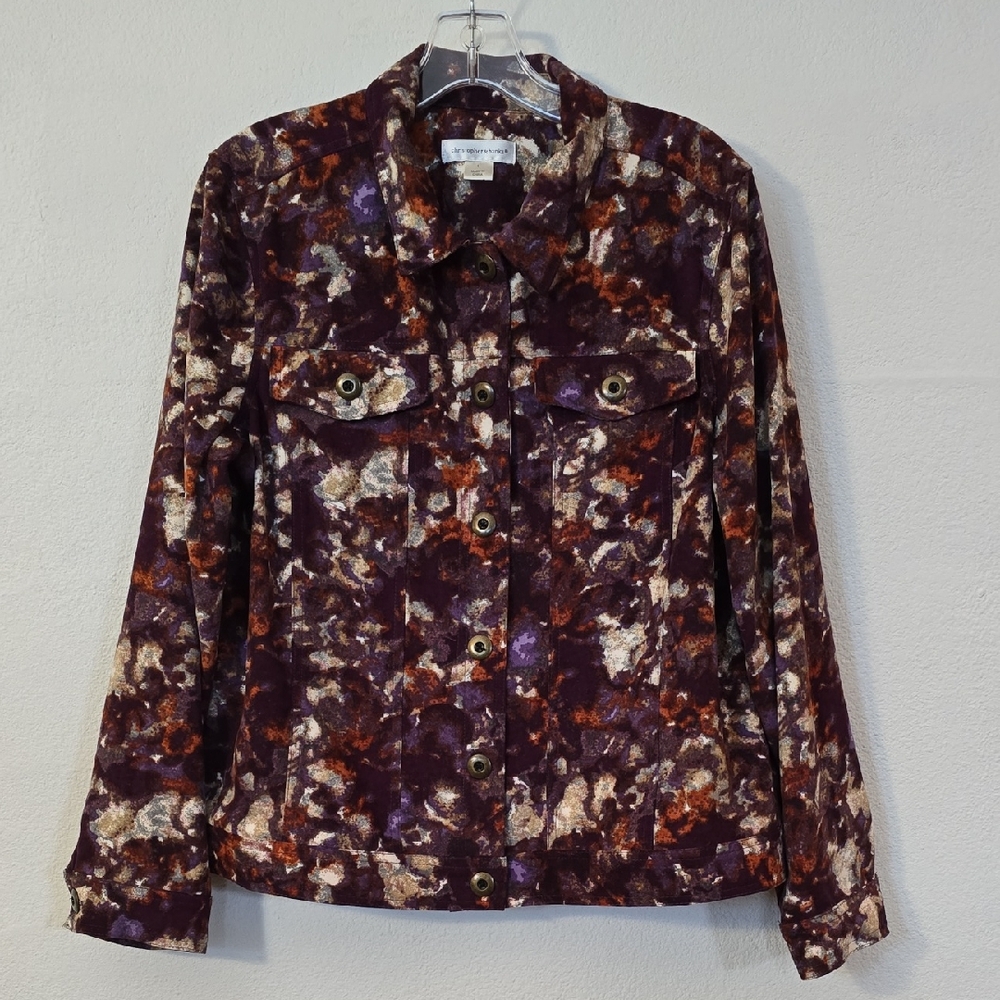 Large Purple and Brown Patterned Jacket